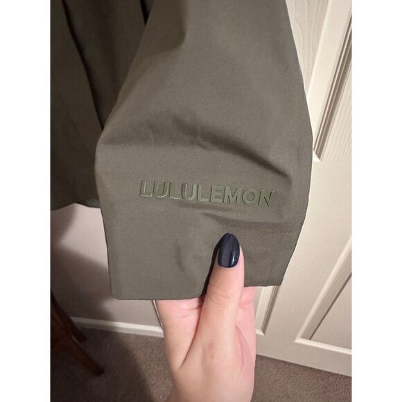 lululemon olive green rain rebel jacket - Picture 2 of 4